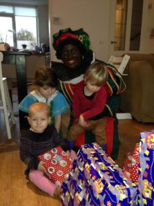 Zwarte Piet op bezoek...
